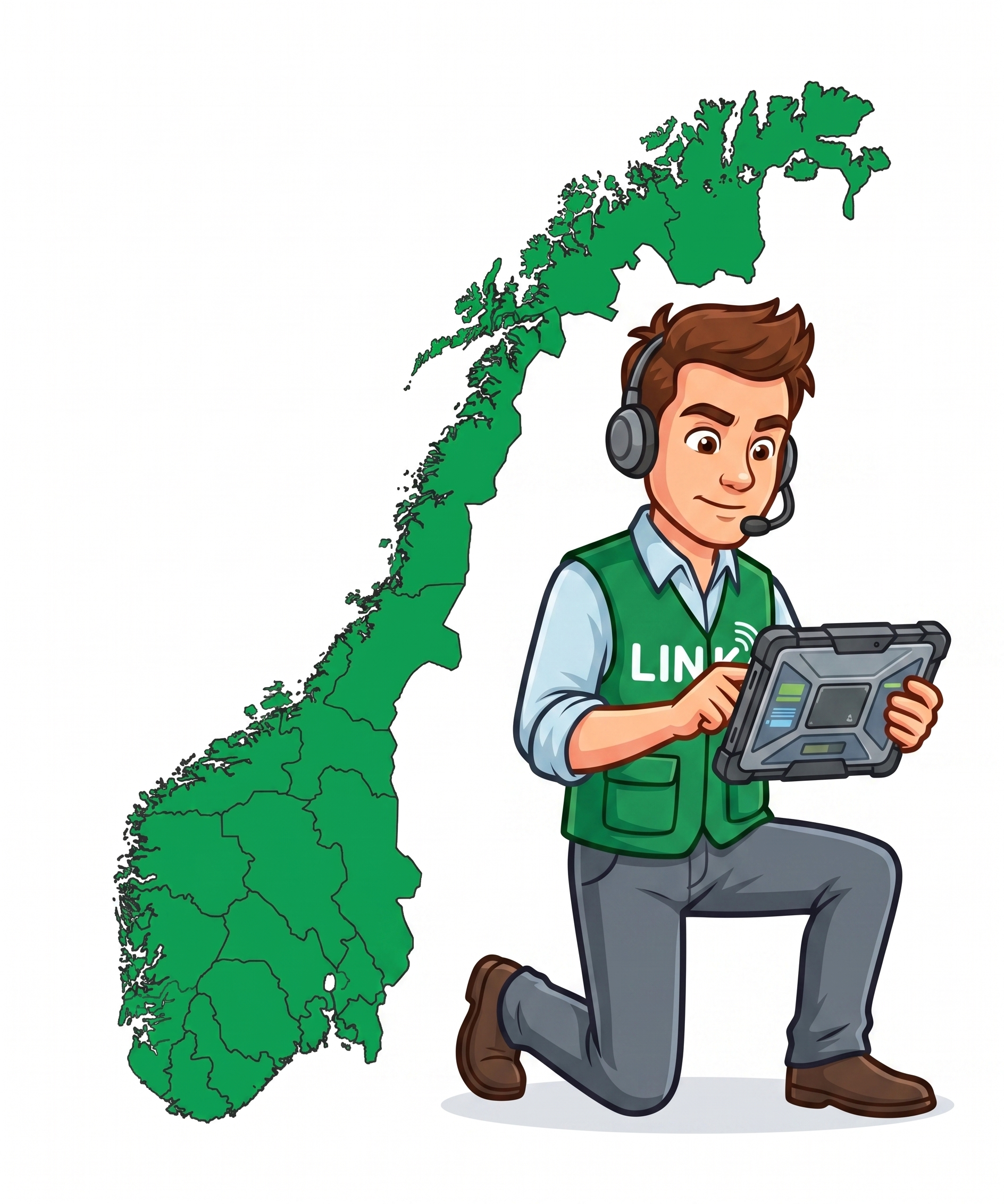 Norway Map med Link Spesialist