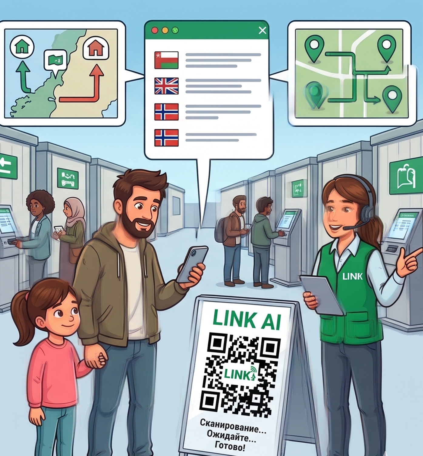 Сканируют QR